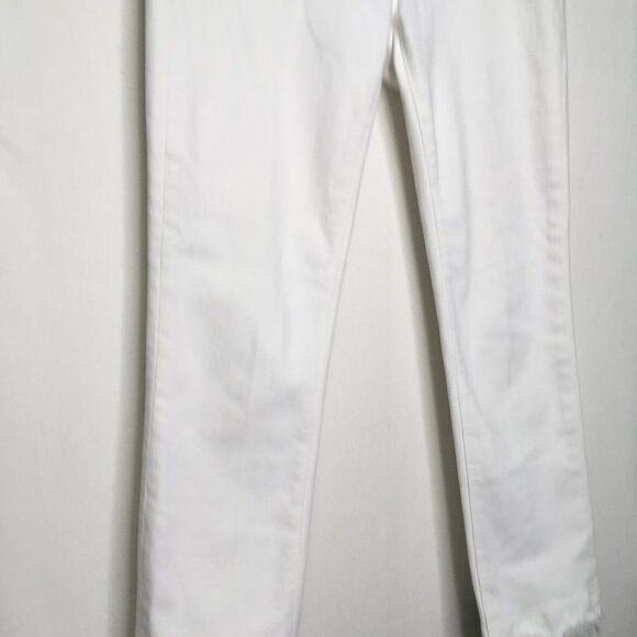 Driftwood Candace White Raw Hem Crop Jean Size 26 - Picture 3 of 13